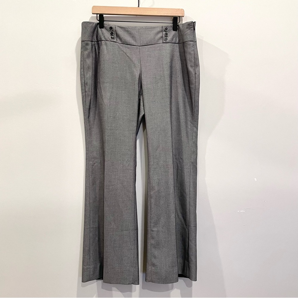 White House Black Market Chevron Bootcut Dress Pants